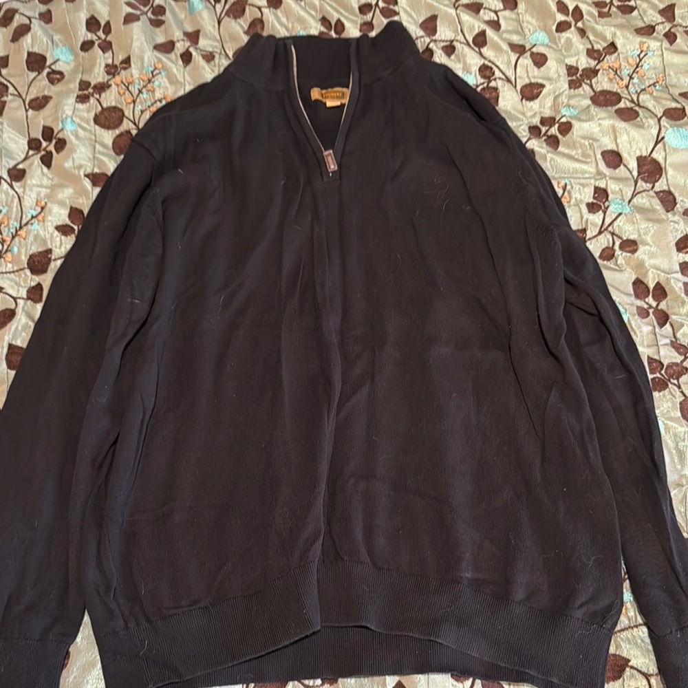The Foundry Supply Co. Zip Up Sweater in Black